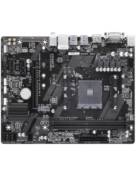 GIGABYTE GA-A320M-H scheda madre AMD A320 Socket AM4 micro ATX