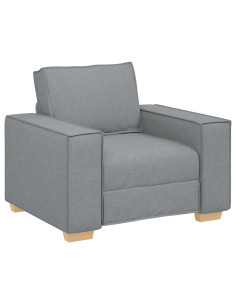 Poltrona Divano Grigio Chiaro 60 cm Tessuto