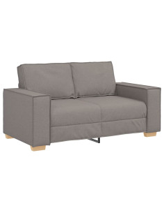 Divano a 2 posti tortora 120 cm in tessuto