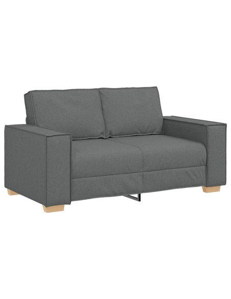 Divano a 2 posti Grigio scuro 120 cm in tessuto