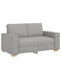 Divano a 2 posti Grigio nuvola 160x78x84 cm in tessuto