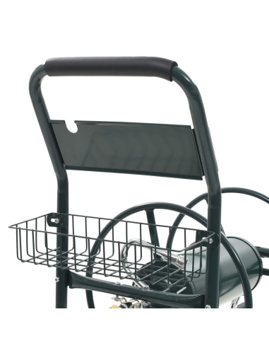 Carrello Avvolgitubi da Giardino Connettori 1/2" 75 m Acciaio