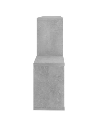 Scaffale a Parete Grigio Cemento 100x18x53 cm Legno Multistrato