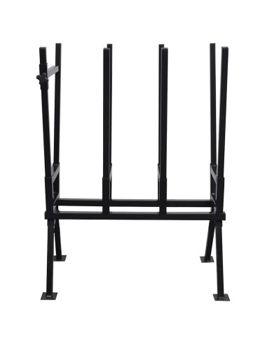 Cavalletto Verniciato a Polvere Nero per Segare Legno