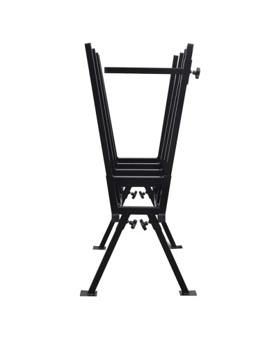 Cavalletto Verniciato a Polvere Nero per Segare Legno