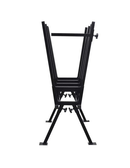 Cavalletto Verniciato a Polvere Nero per Segare Legno