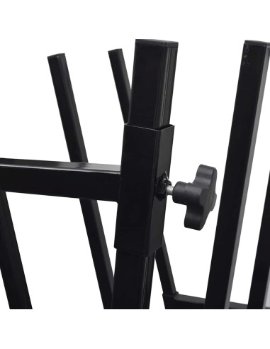 Cavalletto Verniciato a Polvere Nero per Segare Legno