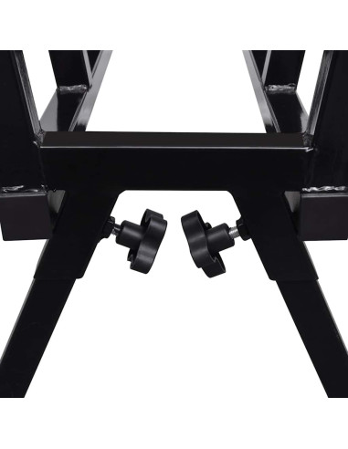 Cavalletto Verniciato a Polvere Nero per Segare Legno