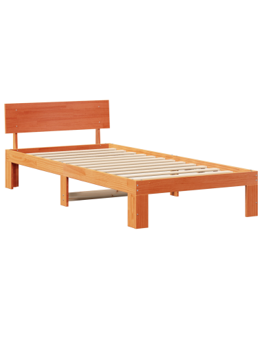Struttura del letto Marrone cerato 75 x 190 cm Pino massello