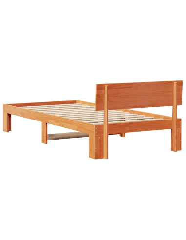 Struttura del letto Marrone cerato 90 x 200 cm Pino massello