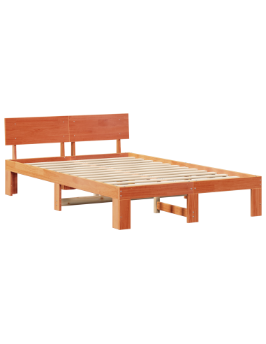 Struttura del letto Marrone cerato 120 x 190 cm Pino massello