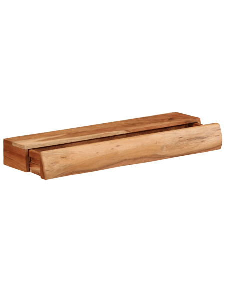 Mensole da Parete 2 pz 60x17x8 cm in Legno Massello di Acacia