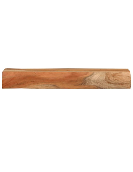 Mensole da Parete 2 pz 60x17x8 cm in Legno Massello di Acacia