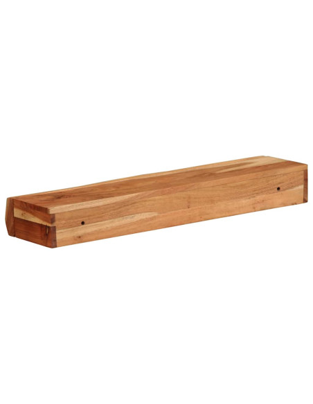Mensole da Parete 2 pz 60x17x8 cm in Legno Massello di Acacia