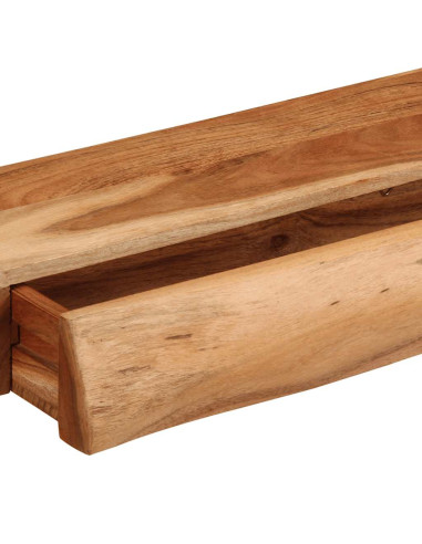 Mensole da Parete 2 pz 60x17x8 cm in Legno Massello di Acacia