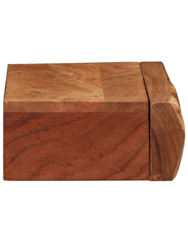 Mensole da Parete 2 pz 40x17x8 cm in Legno Massello di Acacia