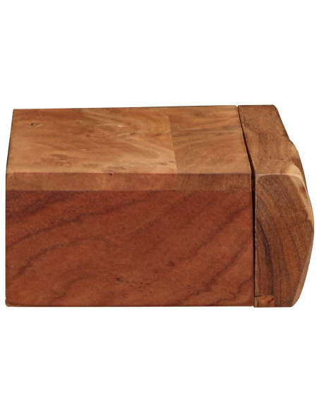 Mensole da Parete 2 pz 40x17x8 cm in Legno Massello di Acacia