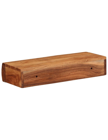 Mensole da Parete 2 pz 40x17x8 cm in Legno Massello di Acacia