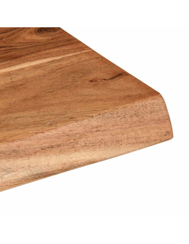 Mensole da Parete 2 pz 60x20x3,5 cm in Legno Massello di Acacia