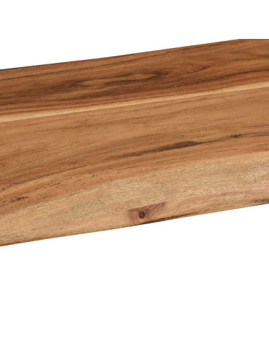 Mensole da Parete 2 pz 60x20x3,5 cm in Legno Massello di Acacia