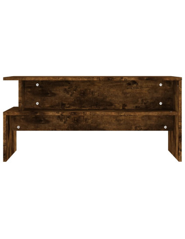 Tavolino da Salotto Rovere Fumo 90x55x42,5 cm Legno Multistrato