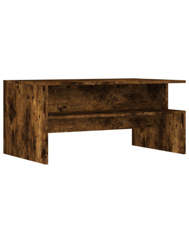 Tavolino da Salotto Rovere Fumo 90x55x42,5 cm Legno Multistrato