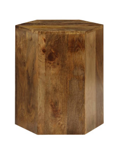 Set Tavolini da Salotto 3 pz in Legno Massello di Mango