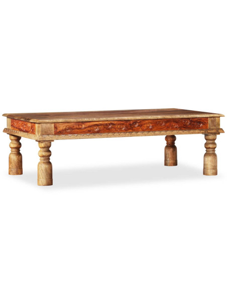 Tavolino da Salotto in Massello di Acacia e Mango 110x60x38cm