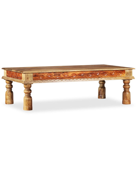 Tavolino da Salotto in Massello di Acacia e Mango 110x60x38cm