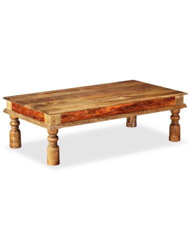 Tavolino da Salotto in Massello di Acacia e Mango 110x60x38cm