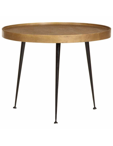 Tavolini da Salotto 3 pz Oro in Legno Multistrato