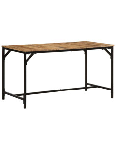 Tavolo da Pranzo 140x70x75 cm in Legno Massello di Mango Grezzo