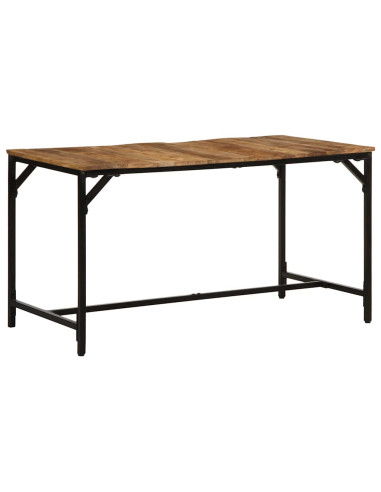 Tavolo da Pranzo 140x70x75 cm in Legno Massello di Mango Grezzo