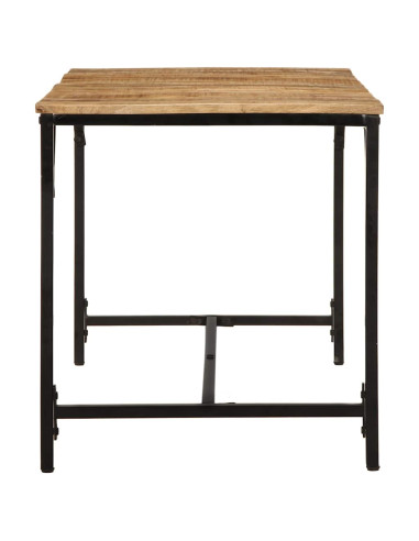 Tavolo da Pranzo 140x70x75 cm in Legno Massello di Mango Grezzo