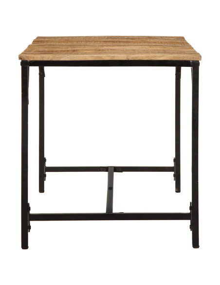 Tavolo da Pranzo 140x70x75 cm in Legno Massello di Mango Grezzo