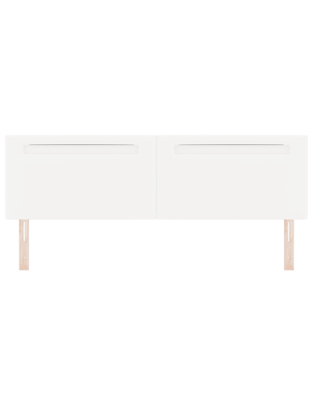 Testiera  Design Semplice Bianco Puro 180 cm in Pelle Sintetica