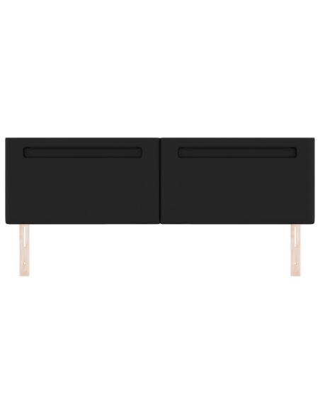 Testiera  Design Semplice Nera 180 cm in Pelle Sintetica