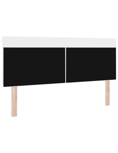 Testata letto design semplice bianco puro 160 cm in finta pelle