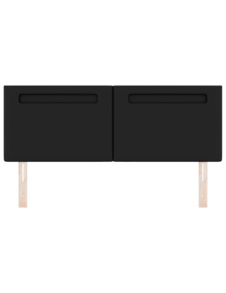 Testiera  Design Semplice Nera 140 cm in Finta Pelle