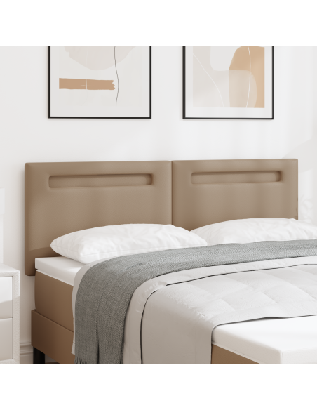 Testiera  Design Semplice Cappuccino 140 cm in Ecopelle