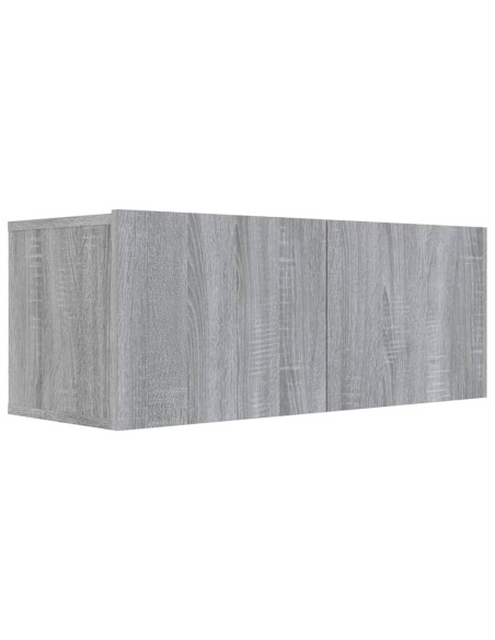 Set di Mobili Porta TV 6 pz Grigio Sonoma in Legno Multistrato