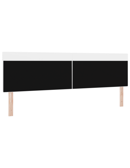 Testiera  Design Semplice Bianco Puro 200 cm in Ecopelle