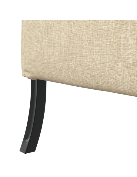 Divano Alto Schienale Panna 109x56x121 cm Tessuto