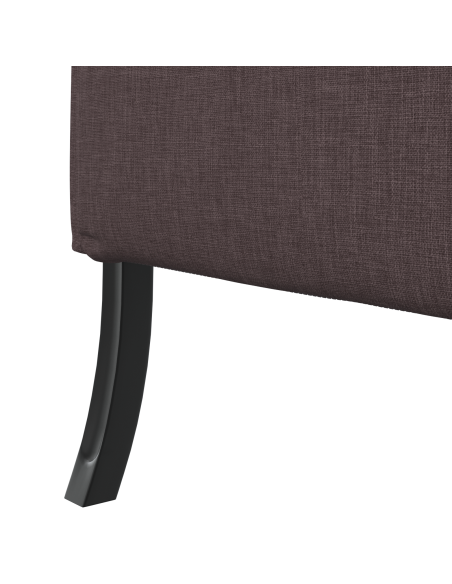 Divano alto Marrone scuro 109x56x121 cm Tessuto
