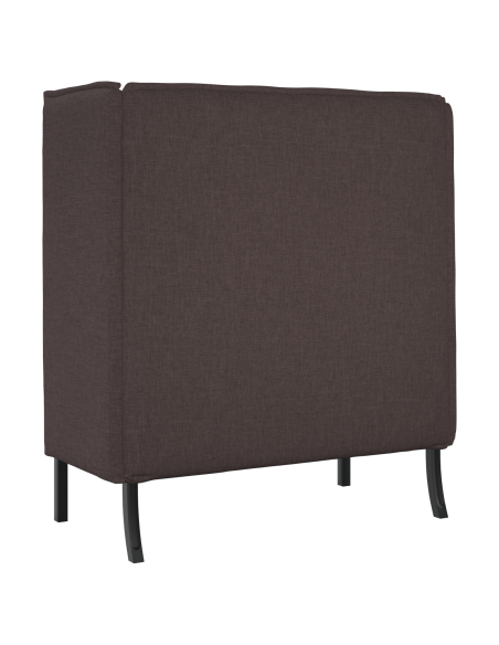 Divano alto Marrone scuro 109x56x121 cm Tessuto