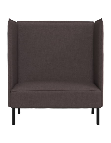 Divano alto Marrone scuro 109x56x121 cm Tessuto