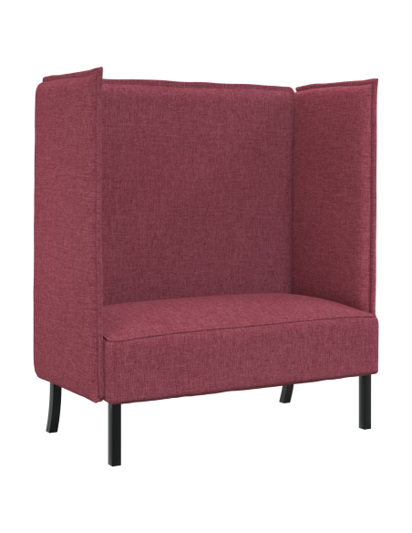 Divano Alto Rosso Vino 109x56x121 cm Tessuto