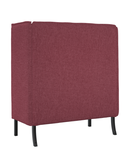 Divano Alto Rosso Vino 109x56x121 cm Tessuto