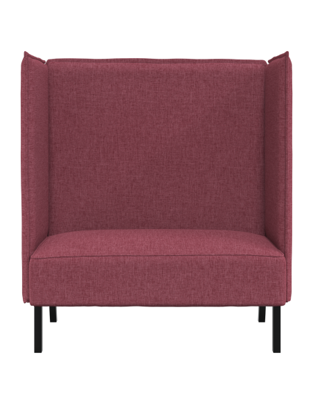Divano Alto Rosso Vino 109x56x121 cm Tessuto