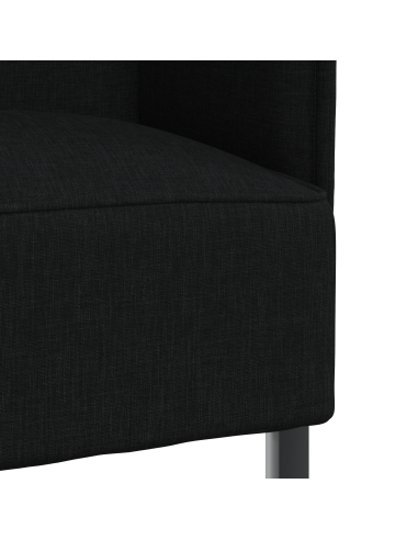 Divano alto 101cm Nero Tessuto